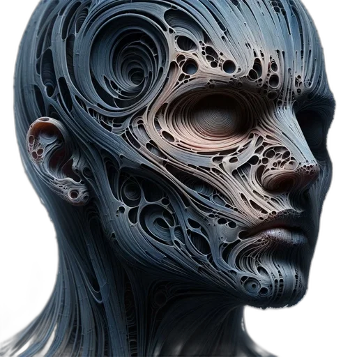 mask, face, robot, creature transparent PNG cut-out