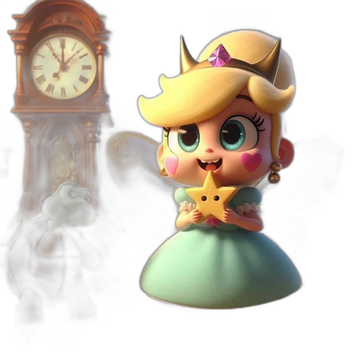 staff, dress, mask, crown transparent PNG cut-out