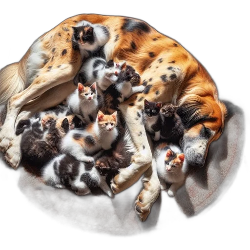 animal, photorealistic, oil painting, watercolor transparent PNG cut-out