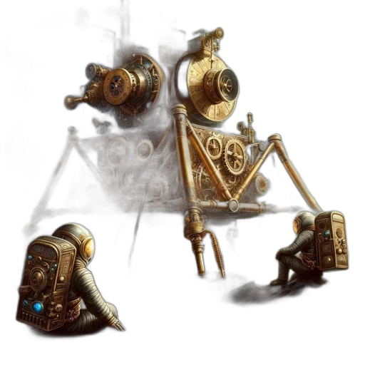 robot, weapon, staff, concept art transparent PNG cut-out