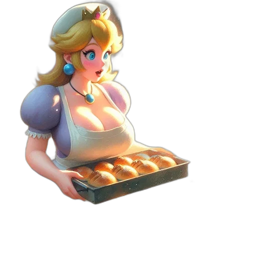 food, dress, concept art, 3d render transparent PNG cut-out