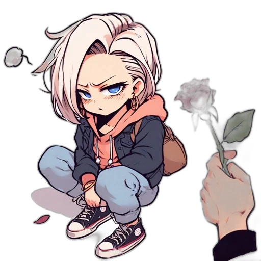 jacket, weapon, creature, flower transparent PNG cut-out