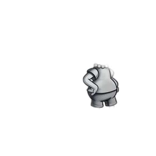 animal, robot, creature, pixel art transparent PNG cut-out