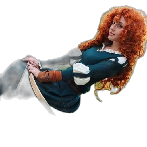 dress, staff, dragon, hair transparent PNG cut-out