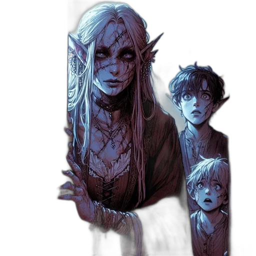 staff, creature, face, concept art transparent PNG cut-out
