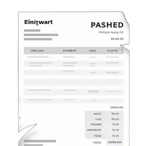 payment, receipt, format, also transparent PNG cut-out