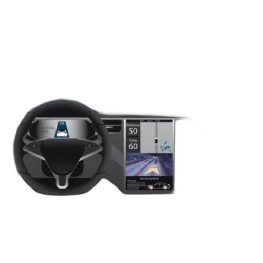 car, robot, futuristic, interior transparent PNG cut-out