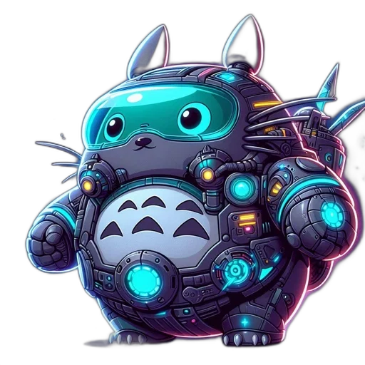 robot, weapon, creature, cyberpunk transparent PNG cut-out
