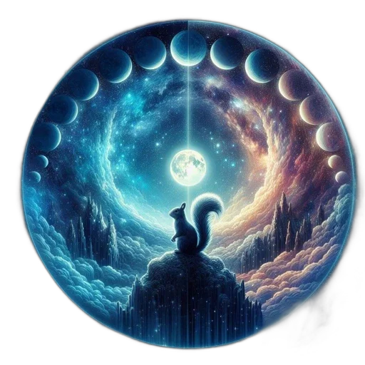 fantasy art, concept art, pixel art, outer space transparent PNG cut-out