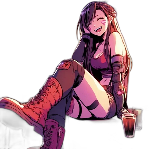 weapon, robot, cyberpunk, anime transparent PNG cut-out