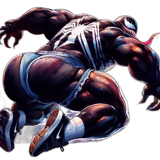creature, concept art, comic book art, athletic transparent PNG cut-out
