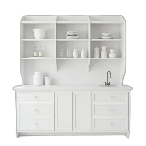 furniture, 3d render, photorealistic, monochrome transparent PNG cut-out