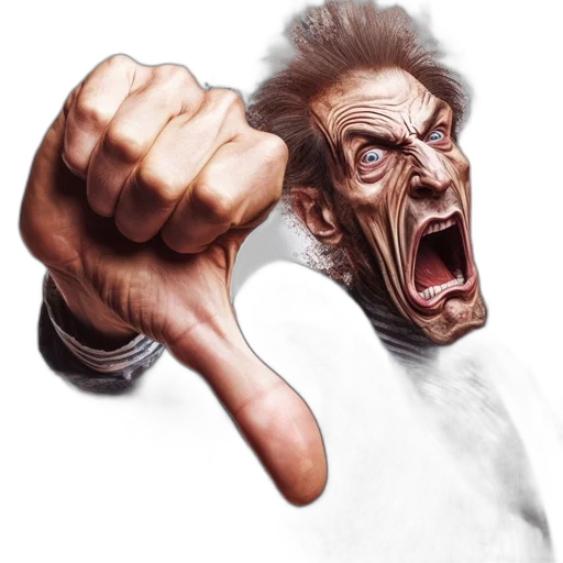 face, weapon, staff, photorealistic transparent PNG cut-out
