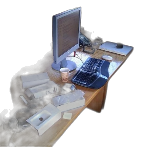 furniture, staff, robot, 3d render transparent PNG cut-out