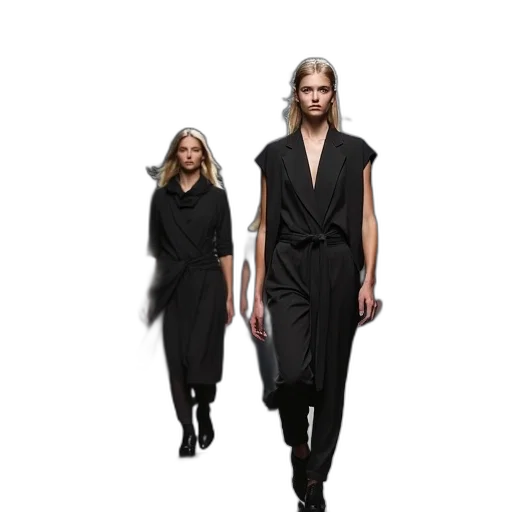 dress, concept art, dark, monochrome transparent PNG cut-out