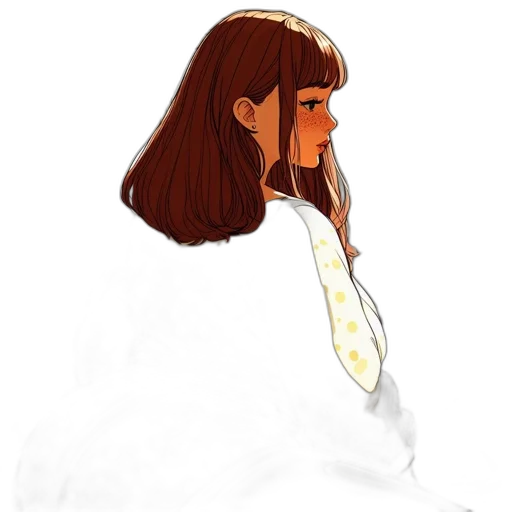 hair, dress, crown, staff transparent PNG cut-out