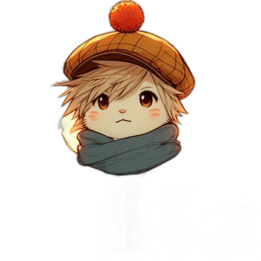 hat, crown, staff, face transparent PNG cut-out
