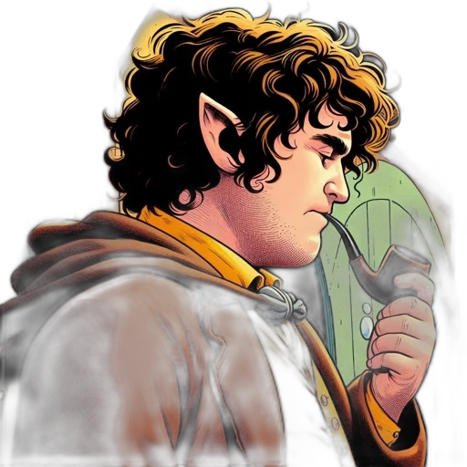 dragon, staff, comic book art, concept art transparent PNG cut-out