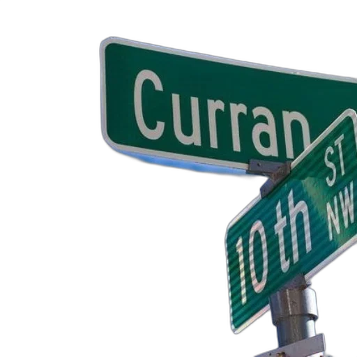 city street, green, street, sign transparent PNG cut-out