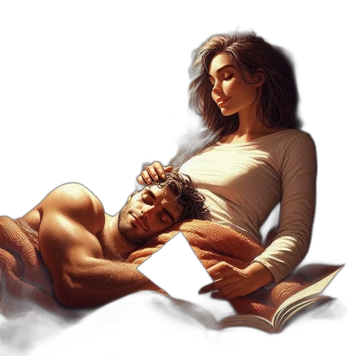 photorealistic, oil painting, concept art, fantasy art transparent PNG cut-out