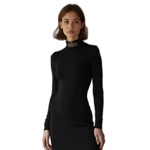 dress, jewelry, staff, dark transparent PNG cut-out