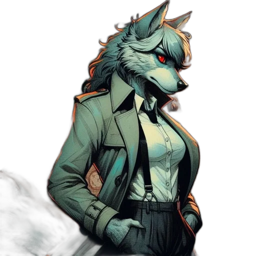 jacket, staff, mask, dragon transparent PNG cut-out