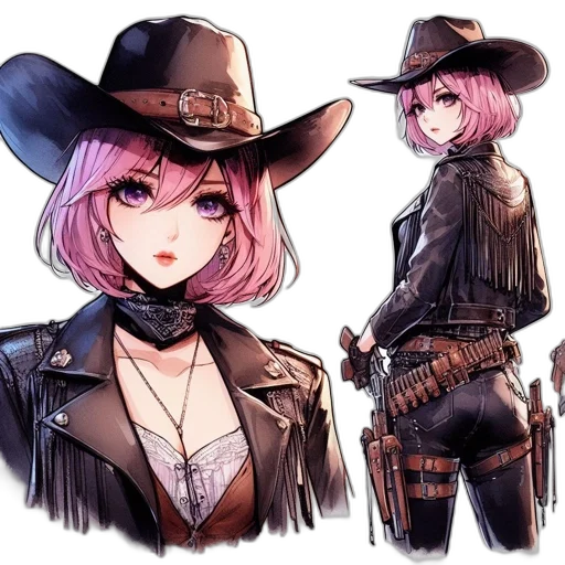 jacket, hat, weapon, concept art transparent PNG cut-out