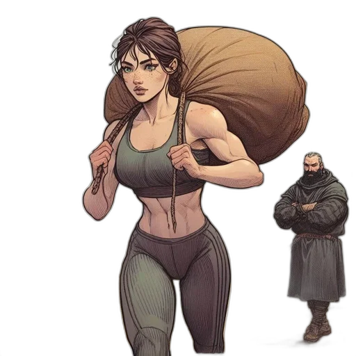 concept art, comic book art, fantasy art, pixel art transparent PNG cut-out