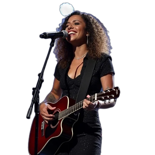 singer, jessie, nightingale, performs transparent PNG cut-out