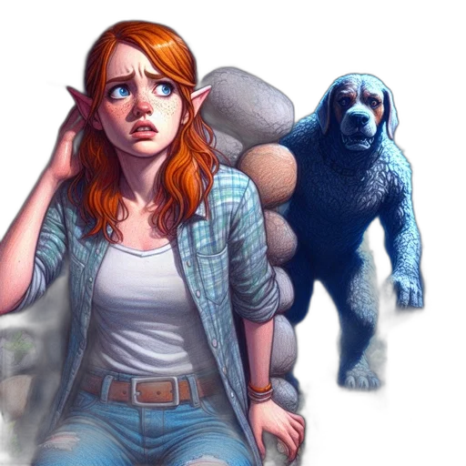 concept art, comic book art, fantasy art, photorealistic transparent PNG cut-out