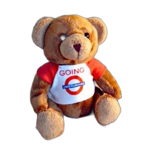 3d render, teddy, bear, wearing transparent PNG cut-out