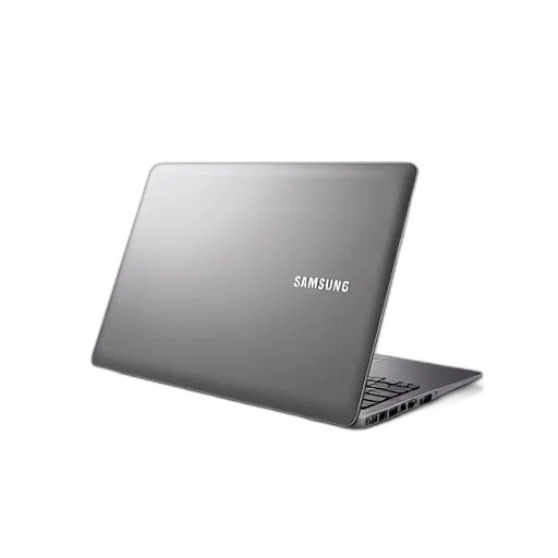 sleek, silver, laptop, black transparent PNG cut-out