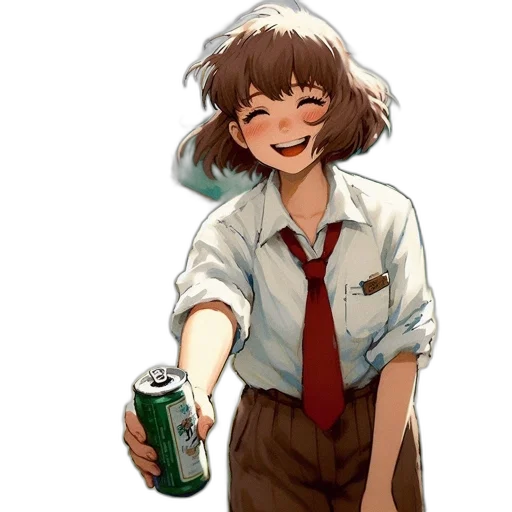 bottle, jacket, robot, weapon transparent PNG cut-out
