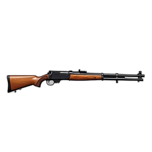 weapon, detailed, illustration, rifle transparent PNG cut-out