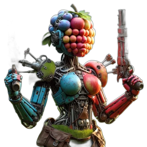 robot, weapon, staff, food transparent PNG cut-out