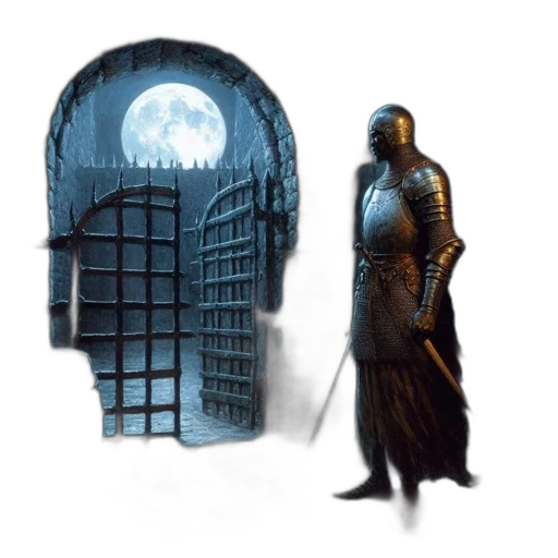 sword, dress, concept art, fantasy art transparent PNG cut-out