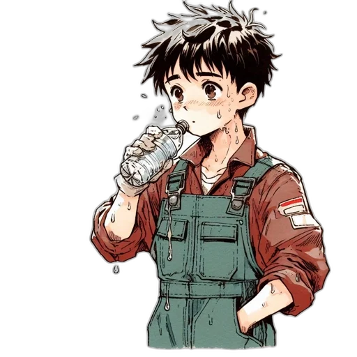 bottle, anime, pixel art, cartoon transparent PNG cut-out