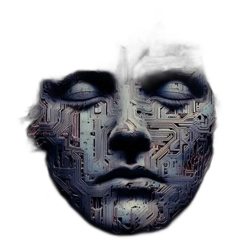 mask, robot, face, creature transparent PNG cut-out
