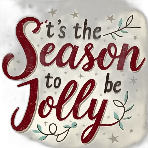 season, jolly, phrase, hand transparent PNG cut-out