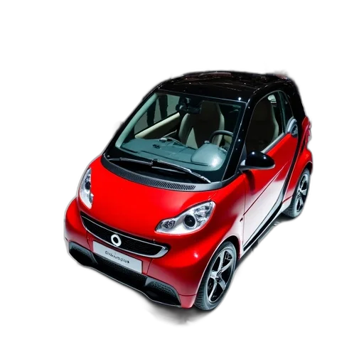 car, 3d render, red, smart transparent PNG cut-out