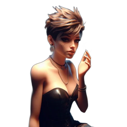 jewelry, dress, photorealistic, concept art transparent PNG cut-out