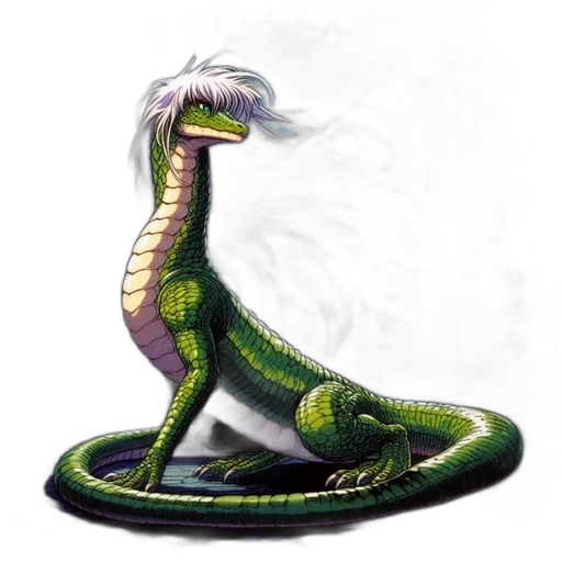 dragon, animal, creature, staff transparent PNG cut-out
