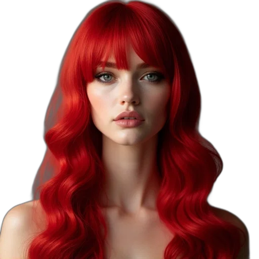 hair, photorealistic, fantasy art, 3d render transparent PNG cut-out