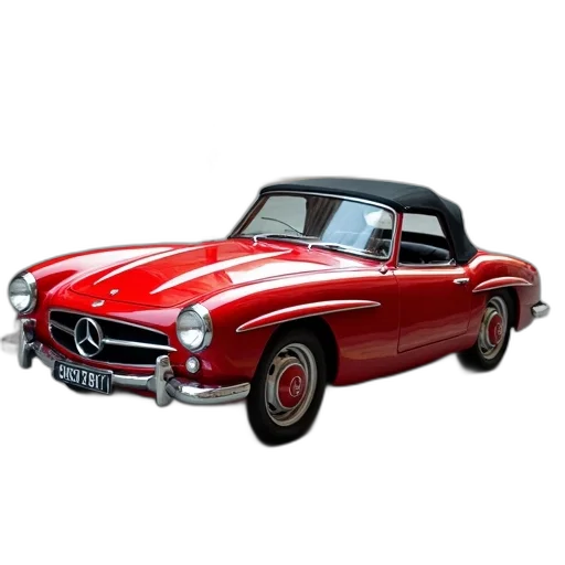 car, 3d render, photorealistic, red transparent PNG cut-out