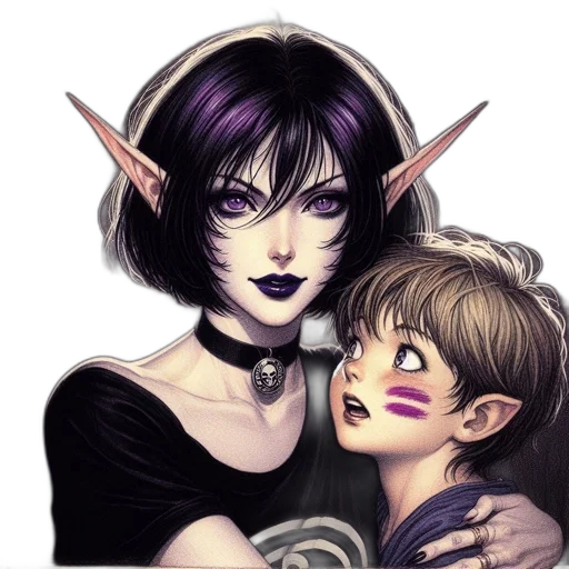 fantasy art, pixel art, concept art, watercolor transparent PNG cut-out