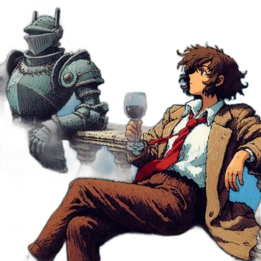 robot, comic book art, concept art, underwater transparent PNG cut-out