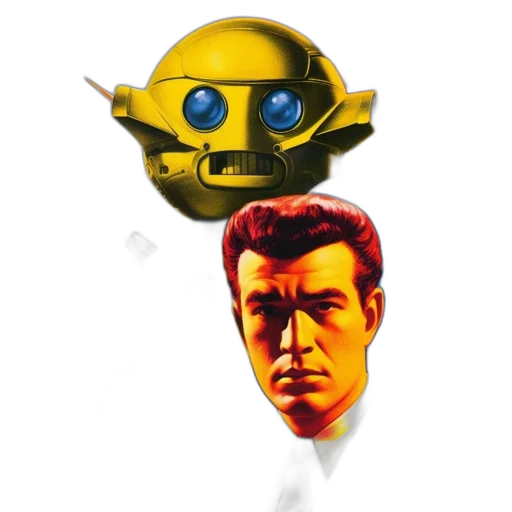 robot, mask, face, concept art transparent PNG cut-out