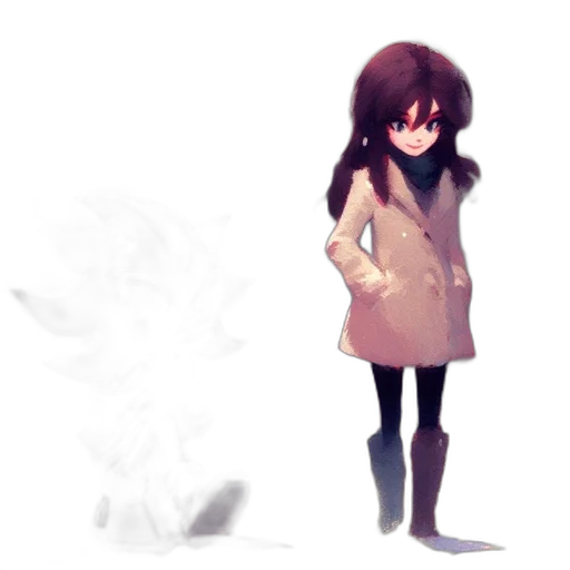 jacket, dress, creature, mask transparent PNG cut-out