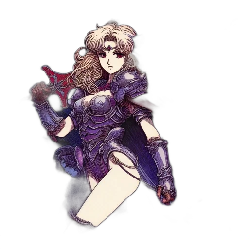 weapon, sword, staff, hair transparent PNG cut-out