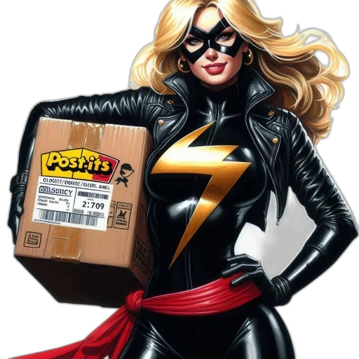 comic book art, concept art, female, superhero transparent PNG cut-out